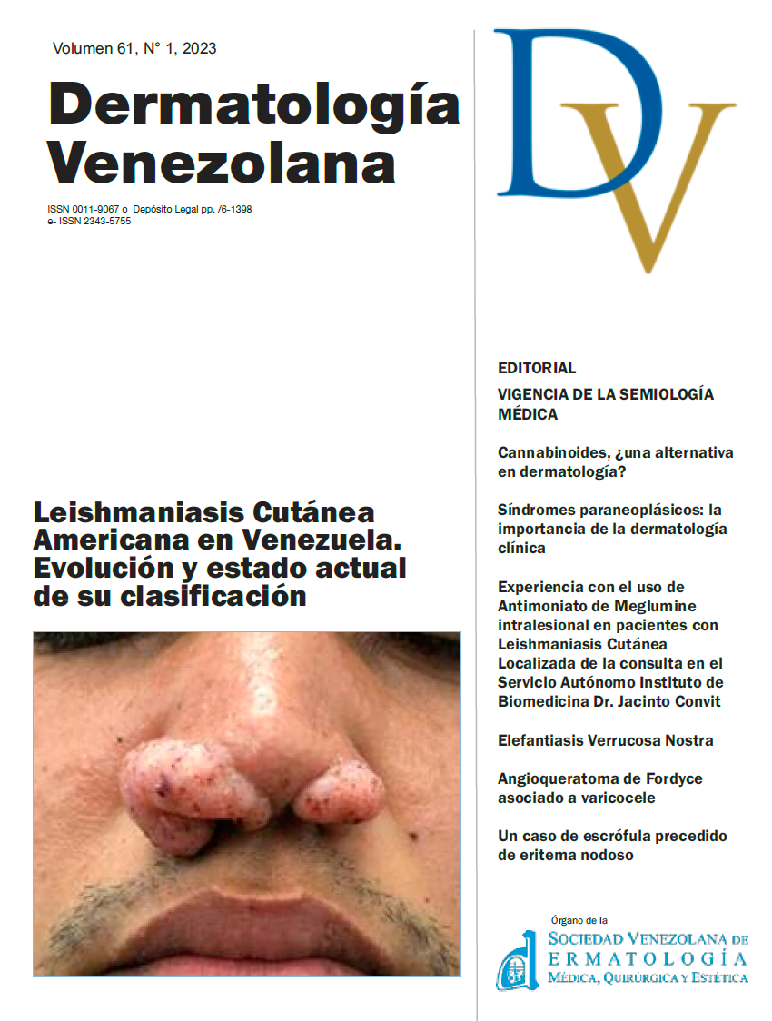 portada de la Revista Dermatología Venezolana
